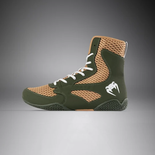 Venum Contender Boxing Shoes - Military Green/Sand