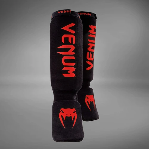 Venum Kontact Shin Guards - Black/Red
