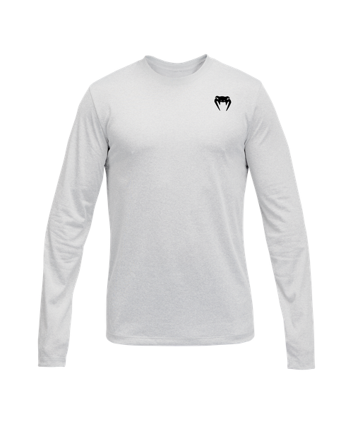 Venum Lineup Youth Performance Long Sleeve T-Shirt - White/Black