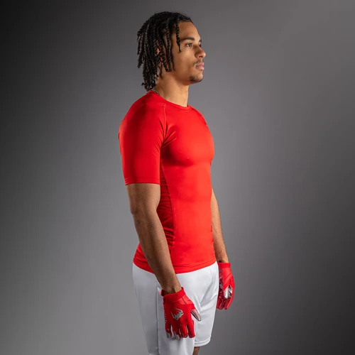 Venum Lineup Half Sleeve Compression Shirt - Red/White