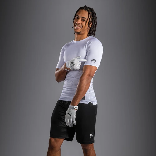 Venum Lineup Half Sleeve Compression Shirt - White/Black