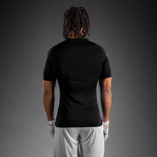 Venum Lineup Half Sleeve Compression Shirt - Black/White