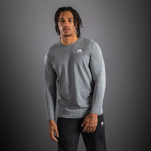 Venum Lineup Long Sleeve T-Shirt Grey - Heather/White