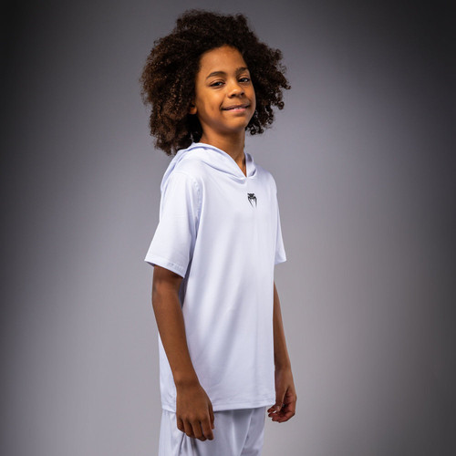Venum Elite Kids Short Sleeve Dry-Tech Hoodie - White