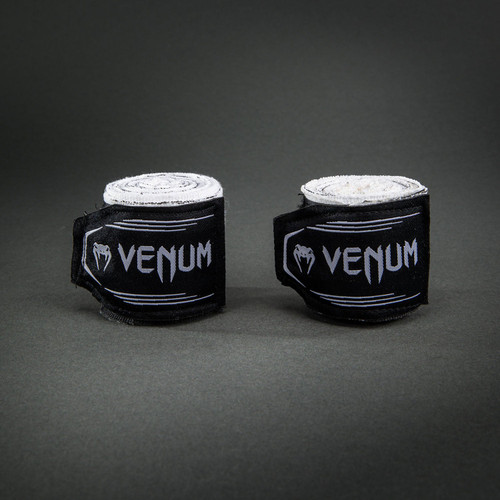 Venum Kontact Evo Bats Night Handwraps - Black/White