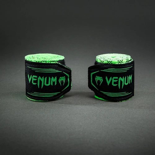 Venum Kontact Evo Tartan Handwraps - Neon Green