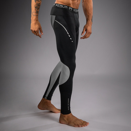 Venum Adrenaline Spats - Black/Silver Grey