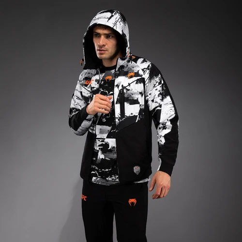 Men's UFC Zenith by Venum White Authentic Fight Week Zip Hoodie