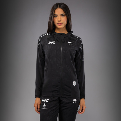 Women's UFC Zenith by Venum Black Authentic Fight Night Walkout Hoodie