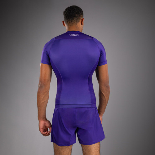 Venum No Gi Short Sleeve Rashguards - Purple