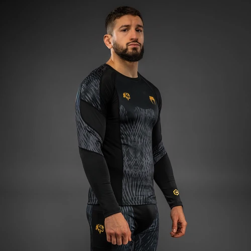 Venum x Chimaev Long Sleeve Rashguards - Black/Grey