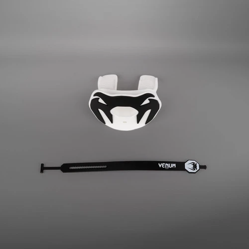 Venum Elite Lip Protector Mouthguard Logo Edition - White/Black