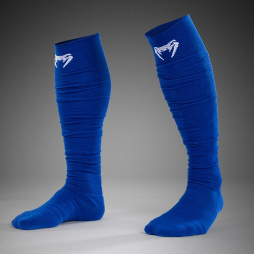 Venum Elite Performance Long Socks - Royal Blue/White