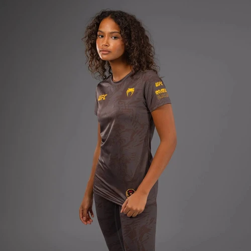 UFC Fusion by Venum Fight Week Women’s Dry-Tech T-Shirt - Earthen Brown