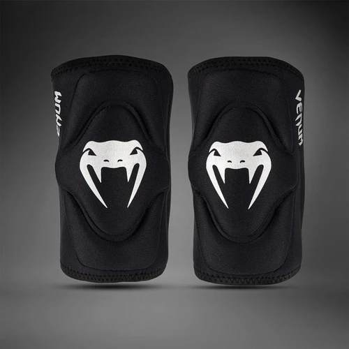 Venum Gel Kontact Knee Pads - Black/Silver