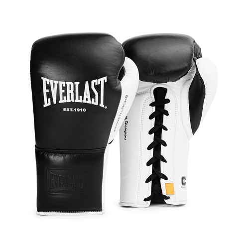 Everlast Powerlock OG Pro Training Glove Lace Up - Black/White