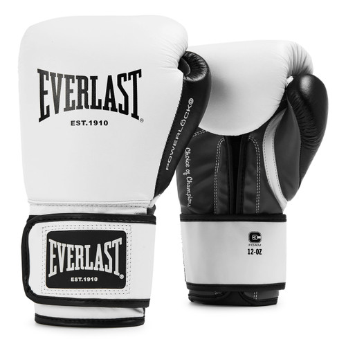 Everlast Powerlock OG Advanced Boxing Glove Hook & Loop - White