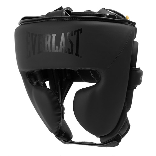 Everlast Elite Headgear - Black/Black