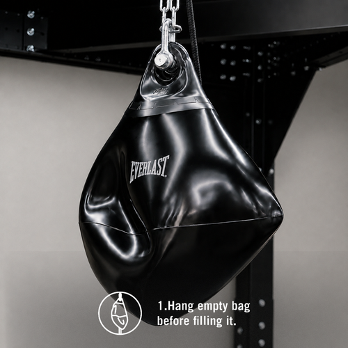 Everlast Elite Aqua Punching Bag - Black/Black