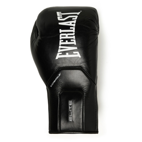 Everlast Elite Pro Leather Lace Up Training Boxing Gloves - White