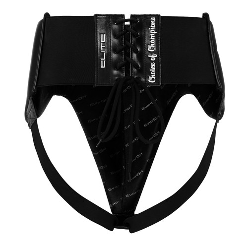 Everlast Elite Pro Womens Leather Groin Protector - Black