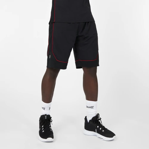 Everlast Men's Basketball Performance Shorts - Black/Red