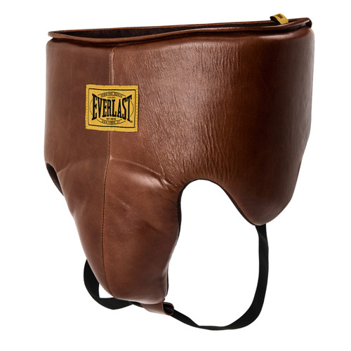 Everlast 1910 Pro Leather Groin Protector Lace Up - Brown