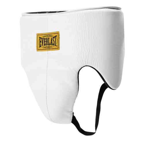 Everlast 1910 Pro Leather Groin Protector Lace Up - White