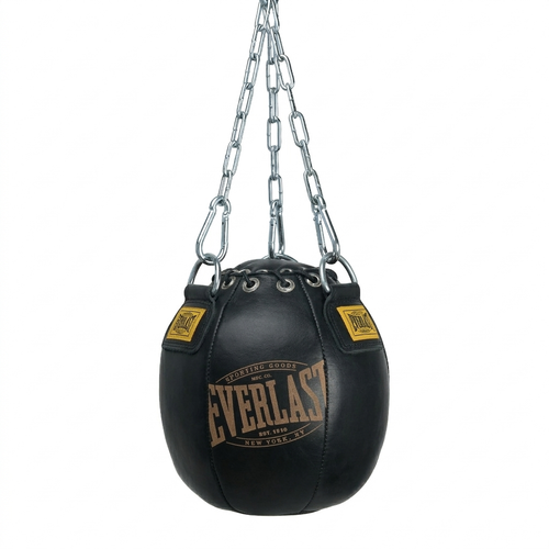 Everlast 1910 Pro Leather Head Hunter Punching Bag 11lb - Black