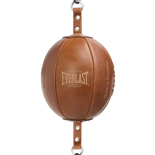 Everlast 1910 Pro Leather Double End Punching Bag - Brown