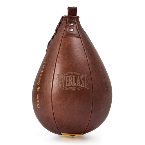 Everlast 1910 Pro Leather Speed Punching Bag - Brown