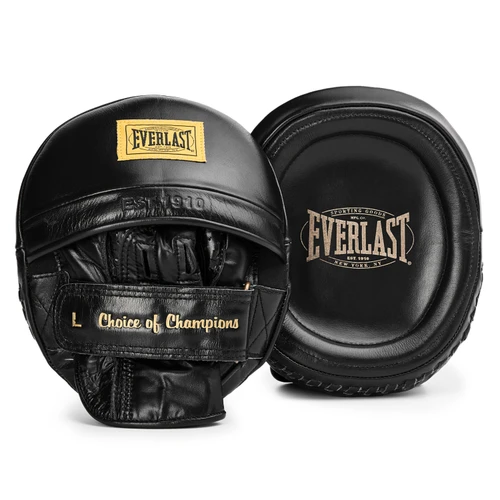 Everlast 1910 Pro Leather Speed Focus Mitts - Black
