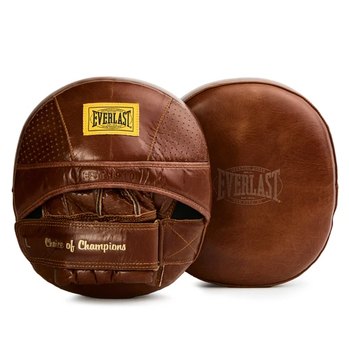 Everlast 1910 Pro Leather Air Core Focus Mitts - Brown