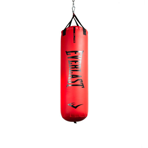 Everlast 100lb Elite Heavy Punching Bag, Glove, Rope, Wrap and Mouthguard Bundle