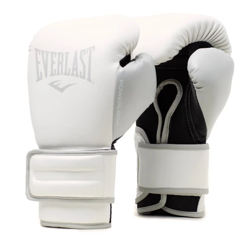 Everlast Powerlock 2R Training Gloves Hook and Loop - White