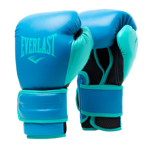 Everlast Powerlock 2R Training Gloves Hook and Loop - Blue