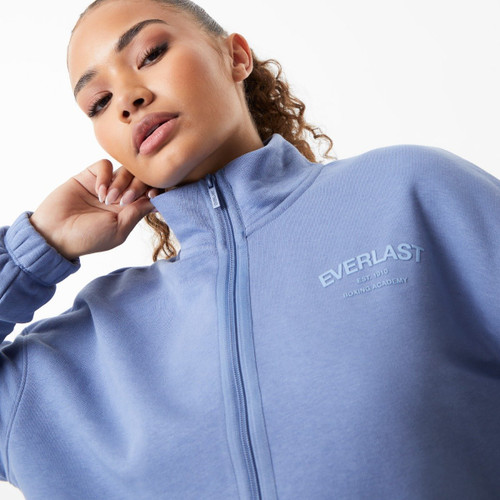 Everlast Women's Boxing Academy Zip Up Sweater - Opal Gray