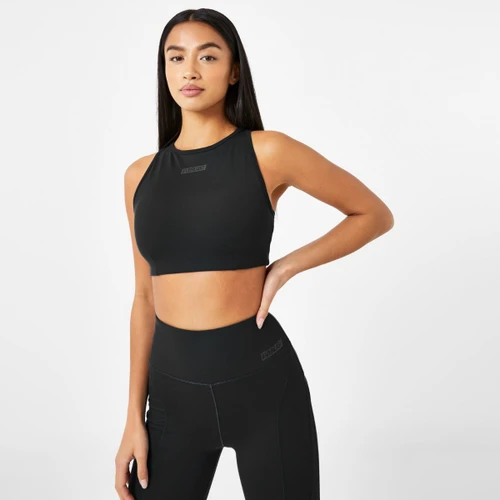 Everlast Women's Med Support High Neck Bra - Black