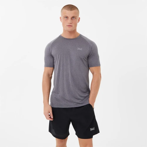 Everlast Men's Poly T-Shirt - Charcoal