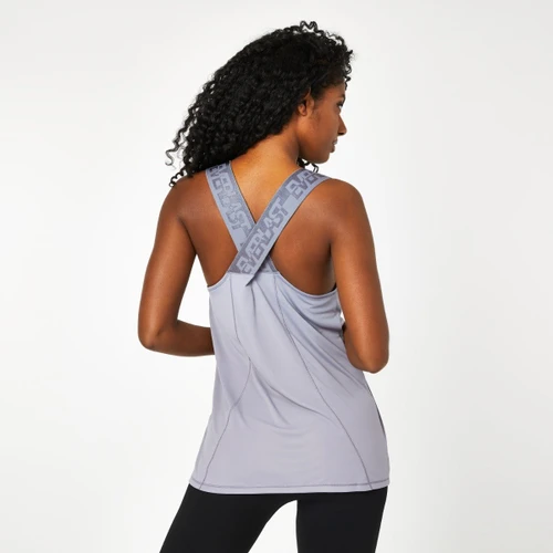 Everlast Women's Cross Back Tank Top - Grey