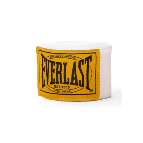 Everlast 1910 180" Hand Wraps - White/Yellow