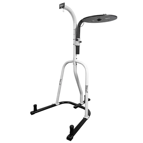 Everlast Dual Station Heavy Punching Bag/Speed Bag Stand - White