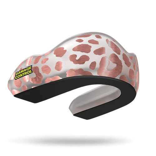 Damage Control Leopard Rose Gold Extreme Impact Mouthguard