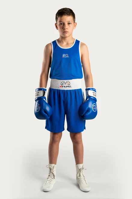 Rival Amateur Youth Fight Gear Trunks - Blue