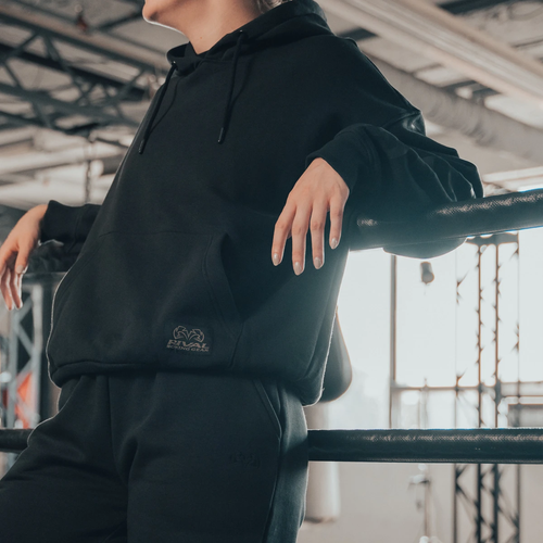 Rival Women's Oversized Heavyweight Fleece Hoodie - Black