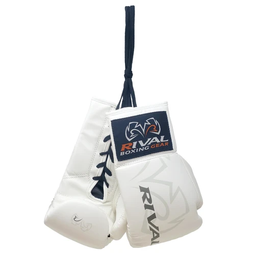 Rival Autograph Boxing Gloves With Logo - Synthetic - White