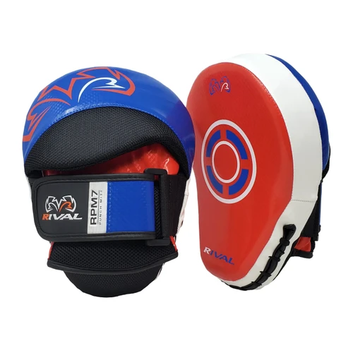 Rival RPM7 Fitness Plus Punch Mitts - Blue/White/Red