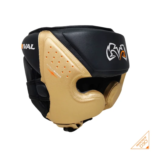 Rival RHG10 Intelli-Shock Headgear - Black/Gold