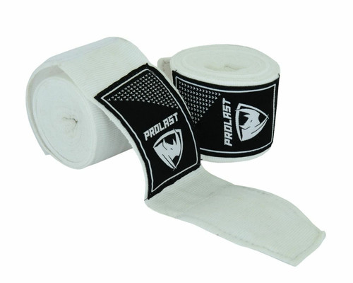 PROLAST Professional Boxing 180" SNOW WHITE Hand Wraps