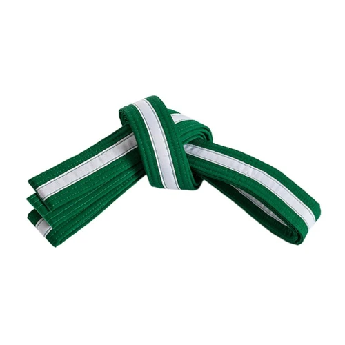 Century Double Wrap White Striped Belt